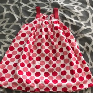 Children’s Dior pink polka dot dress